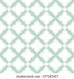 Abstract pattern in Arabian style. Seamless vector background. Blue and white ornament.