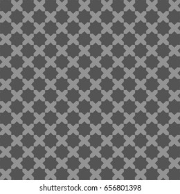 Abstract pattern in Arabian style. Seamless vector background. Grey and black texture. Graphic modern pattern.