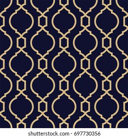 Abstract pattern in Arabian style. Seamless geometric vector background.