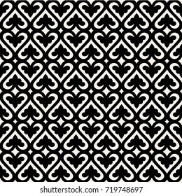 Abstract pattern in Arabian style. Seamless vector background. black and white texture. Graphic modern pattern.