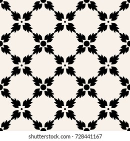 Abstract pattern in Arabian style. Seamless vector background. black and white texture. Graphic modern pattern.
