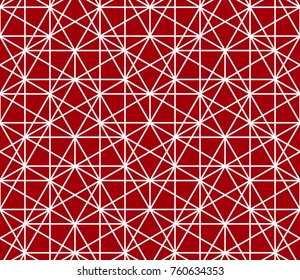 Abstract pattern in Arabian style. Seamless vector background. Red and white texture. Graphic modern pattern.