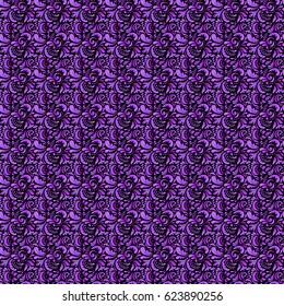 Abstract pattern in Arabian style. Violet and purple texture. Graphic modern pattern. Seamless vector background.
