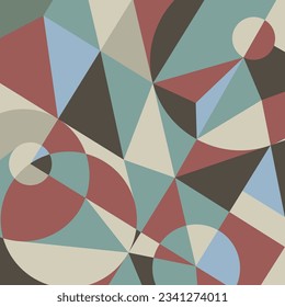 Abstract pattern of arbitrary geometric shapes. Abstract background for creative interior design, murals, prints, covers, banners and creative ideas