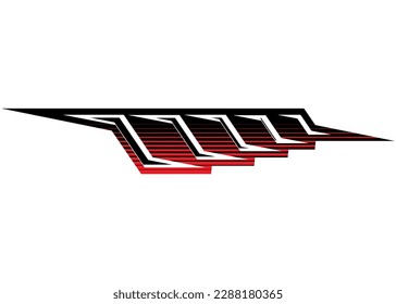 Abstract pattern for auto, boat, moto, SUV, toy, sportswear, vehicle. Abstract stripe. Striped pattern. Pattern for games and videos. Trendy vector background