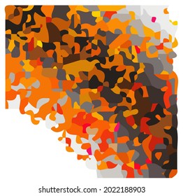 Abstraktes Muster mit Herbstfarben 