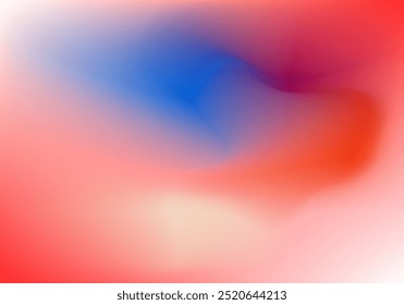 An abstract pattern in azure cyan and coral pink featuring beautiful, dimensional curved spots, perfect for an eye-catching poster that is modern and stylish. Vector.