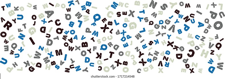 Abstract pattern background. Alphabet pattern background for wide banner. Vector illustration design for presentation, banner, cover, web, flyer, card, poster, wallpaper, texture, slide, and magazine