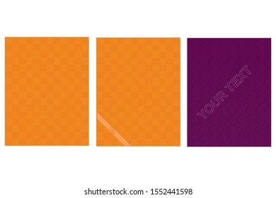 Abstract Pattern Background For Business Brochure Cover Design. Vector Banner School Notebook