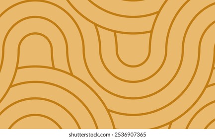 Plano de fundo padrão abstrato com linha de espiral marrom chocolate. Conceito de padrão tradicional contínuo