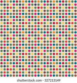 Abstract pattern background with colored circles dots . Vector texture.