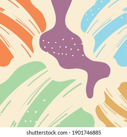 Abstract pattern background with colored lines design, Art and wallpaper theme Vector illustration
