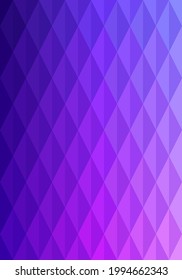Abstract pattern background. Colorful gradient diamond shape, pink, purple, blue. Texture design for publications, covers, posters, flyers, brochures, banners, backdrops, walls. Vector illustration.