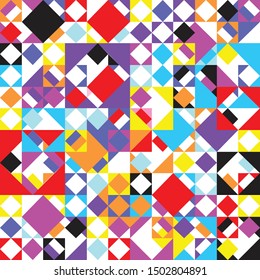 abstract pattern background with colorful mosaics