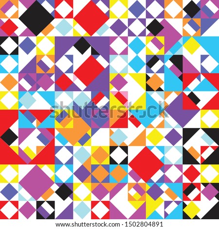 abstract pattern background with colorful mosaics