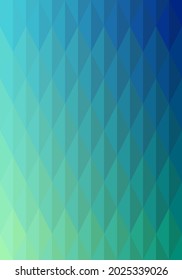 Abstract pattern background. Colorful yellow-green-blue gradient diamond shape. Texture design for publications, covers, posters, flyers, brochures, banners, backdrops, walls. Vector illustration.