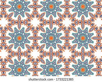 Abstract Pattern Background. Create from ethnic element and ornament. Suitable for wallpaper, art deco, and textile printing