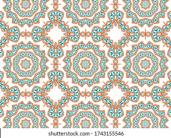 Abstract Pattern Background. Create from ethnic element and ornament. Suitable for wallpaper, art deco, and textile printing.