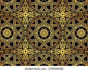 Abstract Pattern Background. Create from ethnic element and ornament. Suitable for wallpaper, art deco, and textile printing.
