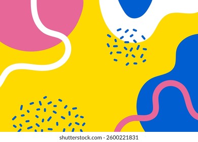 Abstract pattern background. Creative design of tendi colorful boho doodle. Vector illustration