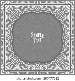 Abstract pattern background decorative frame for text or illustration