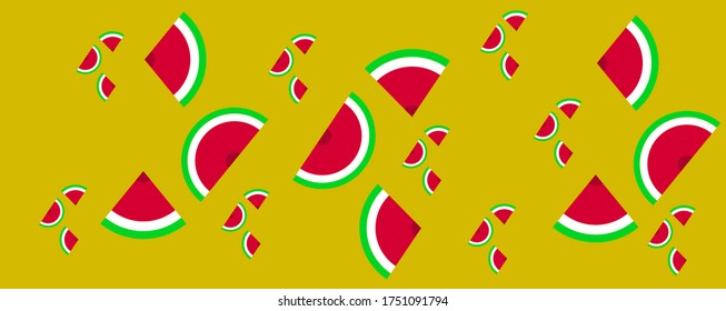 diseño de fondo de patrón abstracto. símbolos de sandía 