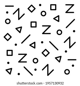 Abstract pattern. Background with geometric elements