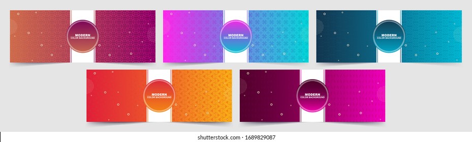 Abstract pattern background with a gradient color template