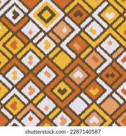 Abstract pattern background with an IKAT themed design