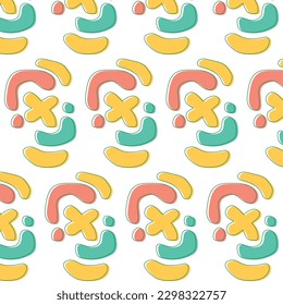 Abstract pattern background illustration in hand drawn vector