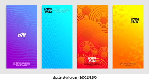 abstract pattern background with line gradient texture for minimal dynamic cover design.eps10