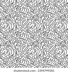 Abstract Pattern Background. Line Pattern Background. Seamless Pattern. Flower Pattern Background