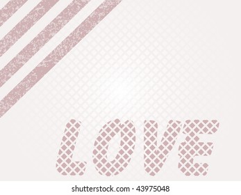 abstract pattern background with love, illustration
