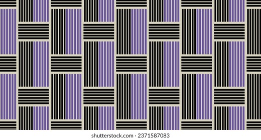 Abstract pattern background. Modern geometric graphic texture. Seamless lines for simple fabric prints. Vector illustration