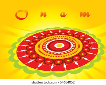 abstract pattern background for onam, vector illustration
