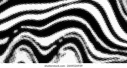 Abstract pattern background. Organic halftone background. Vector organic pattern of line and dots maze and irregular black cells