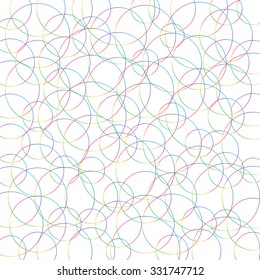 Abstract pattern / background with overlapping shapes. Intersecting lines with spectrum fills.