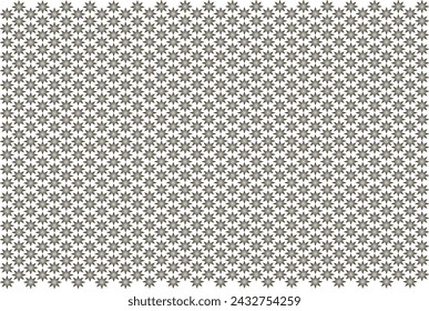 Abstract pattern. Background. Small octagonal radial gradient stars on a transparent background. Seamless pattern. White black. Vector illustration Flyer background design, advertising background, fab