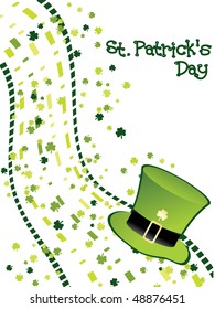 abstract pattern background for st patrick day, vector illustration