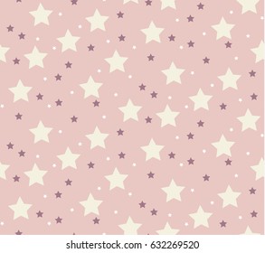 Abstract pattern, background with stars, pink