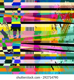 abstract pattern background, with stripes/lines, strokes and splashes