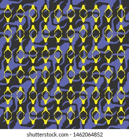 abstract pattern background vector, batik concept in yellow colors, traditional