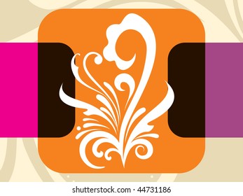 abstract pattern background with white floral pattern