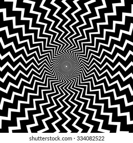 Abstract pattern, background with zigzag shapes. Vector image.