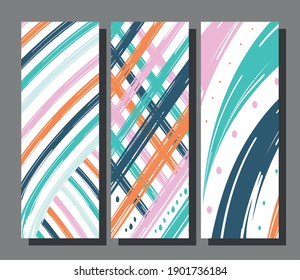 Abstract pattern backgrounds bundle design, Art and wallpaper theme Vector illustration