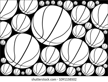 Abstract pattern of balls.