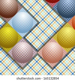 abstract pattern from balls of different colors