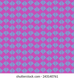 Abstract pattern based on a Traditional African Ornament. Warm pink and violet. Seamless vector pattern. Stylized papyrus leaves. Simple pattern for wallpaper, web page background, surface textures. 
