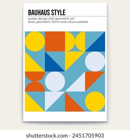 Abstraktes Muster. Bauhaus-Stil. Poster-Design. Cover Vektorgrafik Vorlage