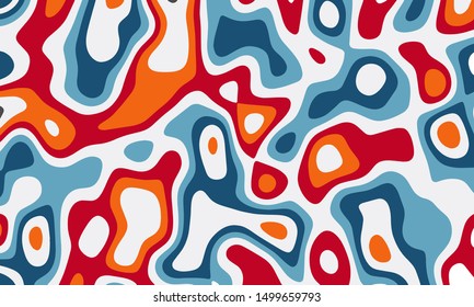 Abstract pattern beautiful colorful texture background. Blue red and orange backdrop. used for fabric, stripe, textile, tile, packaging design, product, book cover, poster, flyer. Vector illustration